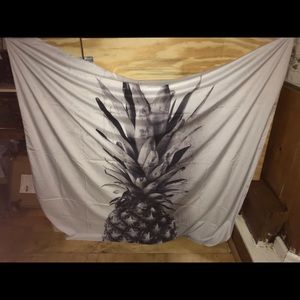 Black & White Pineapple Flag